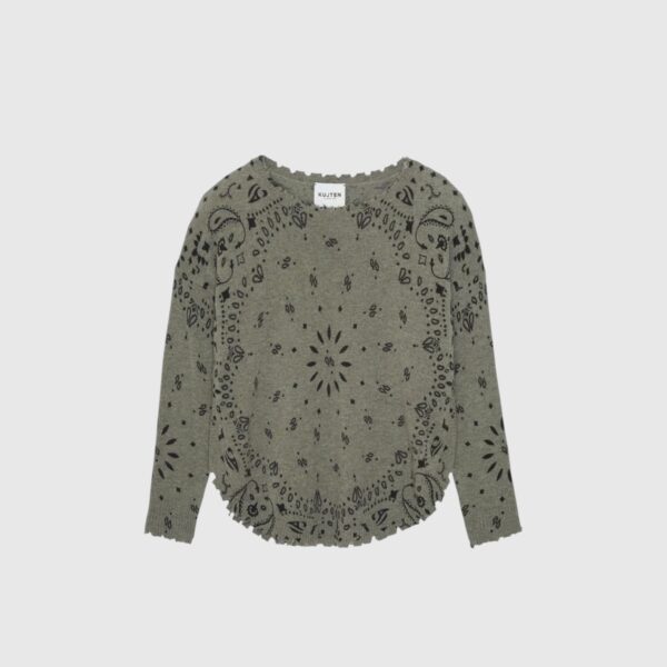 Pull Mela Bandana Kaki Chiné Kujten