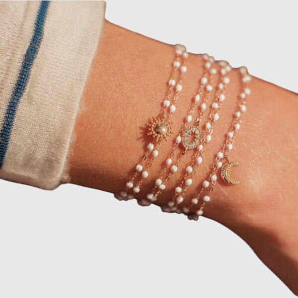 Bracelet blanc Classique 17 cm Gigi Clozeau