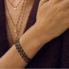 Bracelet noir Classique 19 cm Gigi Clozeau