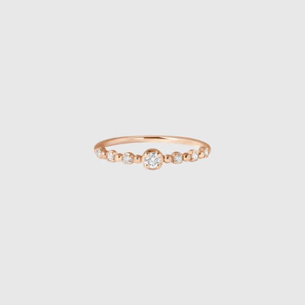 Bague Solitaire Or rose Gigi Clozeau