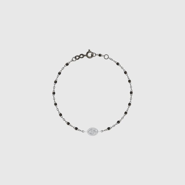 Bracelet noir Madone 17 cm Gigi Clozeau