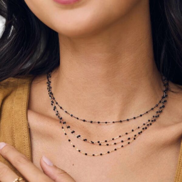 Collier noir Classique 45 cm Gigi Clozeau