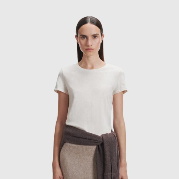 T-shirt Jamie Ivoire Chiné Majestic Filatures