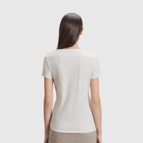 T-shirt Jamie Ivoire Chiné Majestic Filatures