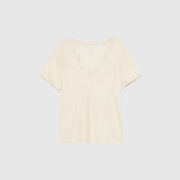 T-shirt Julia Ivoire Chiné Majestic Filatures