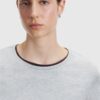 T-shirt Jamie Gris Chiné Majestic Filatures
