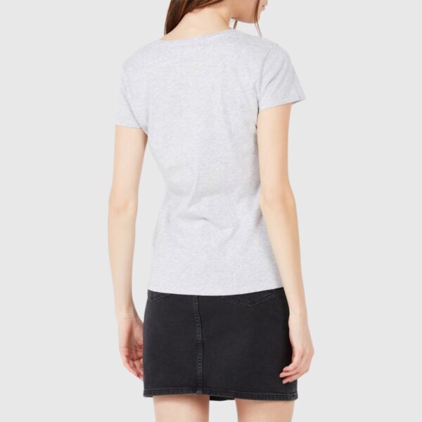 T-shirt Julia Col V Gris Chiné Majestic Filatures