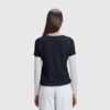 T-shirt Col Rond Marine Majestic Filatures