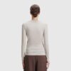 T-shirt Col V Ecru Chiné Majestic Filatures