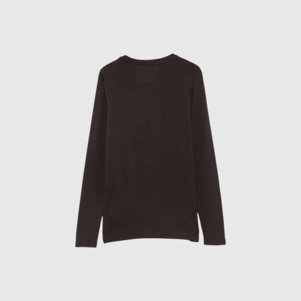 T-shirt Ally Col Rond Noir Majestic Filatures