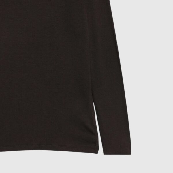 T-shirt Ally Col Rond Noir Majestic Filatures