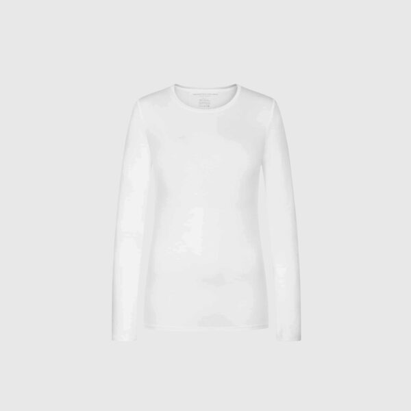 T-shirt Ally Col Rond Crème Majestic Filatures