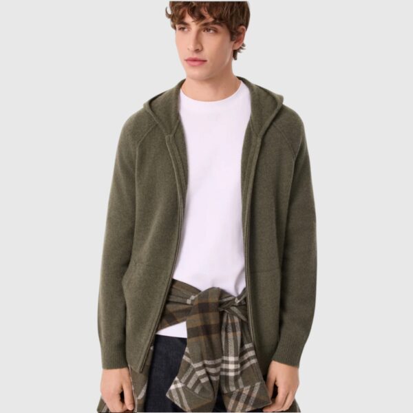 Homme - Gilet Doudy Nimbu Kaki Foncé Kujten
